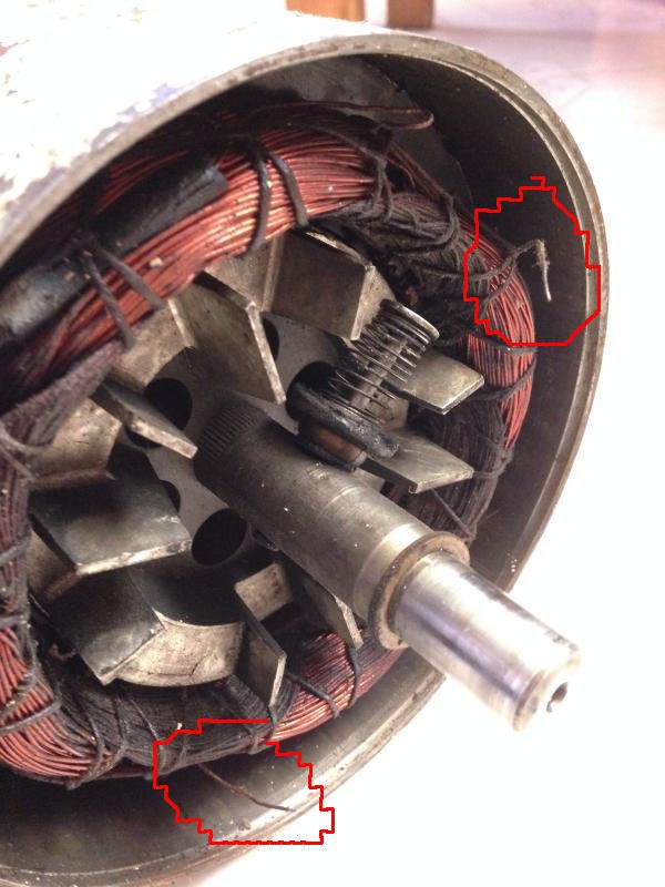 loose wires on stator