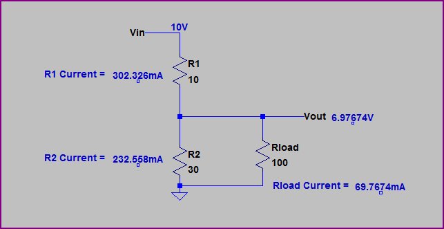 Voltage Divider Loading Simulation